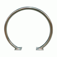 Arceau vélo inox 304 1 ou 2 places - Ø 50 mm, platine 150×110 mm_0