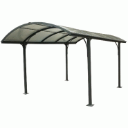 Carport aluminium - toit demi-rond 14,62 m2