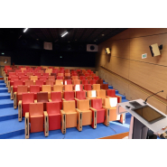 Fauteuil de conférence à piétement latéral avec accoudoir commun tout tissu pour ERP - MARIVAUX_1