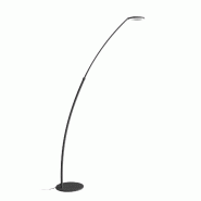 Gea Luce Lampadaire GPIN30 - Lampadaire LED 25W 3000K 1442lm Orientable Noir Mat avec Interrupteur à Pédale - Gealuce - GPIN30