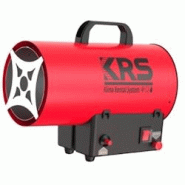 Générateur air chaud à gaz KRS HG50-puissance 30-50kW-Alimentation électr.220-240V / 50Hz-Consommation combustible 2,18-3,63 kg/h-Débit air 650 m