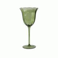 Novastyl - Lot De 4 Verres A Pied Eden 48.5cl En Verre Vert - 3256391043691
