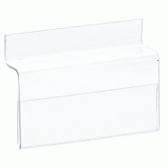Porte-étiquettes adhésif transparent l 99,8 x h 4 cm (pqt de 10)