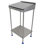 Pupitre inox sur pieds sans serrure - 3895 - Inox 304/304L - 600x505x1220 mm