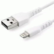 StarTech Cble USB-A vers Lightning Blanc Robuste 2m