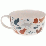 Tasse déjeuner en porcelaine imprimé Léo Amadeus - blanc 3520071903651 Tasse déjeuner en porcelaine imprimé Léo Amadeus - blanc 3520071903651