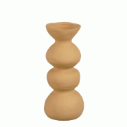 Vase Sérénité marron Ø15 x H 35 cm