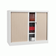Armoire basse à rideaux Corps : Blanc Armoire basse à rideaux Corps : Blanc