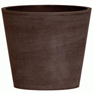 ArtPlast - Pot Ø50x47 cm en forme de cône tronqué, gris foncé - Collection LEONARDO - gris plastique polypropylène ZA2412