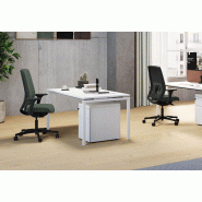 Bureau 120 cm made in France - noir,blanc-ral-9016 Bureau 120 cm made in France - noir,blanc-ral-9016