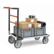 Chariot dossier fixe avec plateau bois médium + caoutchouc 600 kg - FIMM