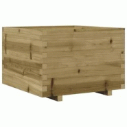 Helloshop26 - Jardinière bac lit surélevé plantes fleurs terrasse jardin 70 x 70 x 49,5 cm bois de pin imprégné marron 02_0037821 - 3000213970890 Helloshop26 - Jardinière bac lit surélevé plantes fleurs terrasse jardin 70 x 70 x 49,5 cm bois de pin imprégné marron 02_0037821 - 3000213970890