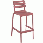Ligne chr sorgues chaises haute 75 - marsala - rouge plastique MCH-751298-MARS Ligne chr sorgues chaises haute 75 - marsala - rouge plastique MCH-751298-MARS