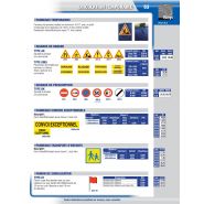 Panneau de signalisation - circulation temporaire