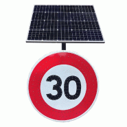 Panneaux solaire B 650 mm classe 2 leds clignotant fabriqués en France - PNRT2B31-TF02/S1_0