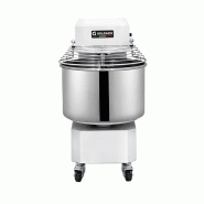 Pétrin à pâte 60 Litres sur roulettes 2 vitesses avec tête et cuve fixe (380V) PREMIUM - GOLDINOX - inox 3701770822096