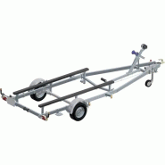 Porte bateau immergeable SUN WAY - D2413 - PTAC : 1350Kg - Kit patins - 1 essieu freiné - Référence D1857