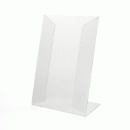 Porte visuel A4 incliné P.E.T - 21x29.7cm - par 5