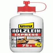 UHU Colle à bois Express D2, sans solvant, 75 g bouteille - 48580