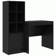 VidaXL Bureau avec tiroir 2 pcs Chêne noir Modèle Titan Advance Élite - 3337354