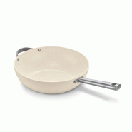 BEKA Poêle Wok Antiadhésive 30cm Crème 102853 - 3458160006917