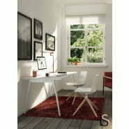 Bureau droit X3 - Officity - Blanc 9010, 80, Blanc