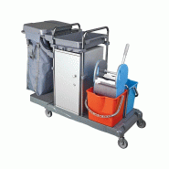 Chariot de nettoyage avec porte-sac et armoire - VIRTUS - 0615402974608