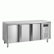 Comptoir pour saladette réfrigéré BK310 3 portes Inox TEFCOLD