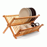 Egouttoir en bambou pliable 42X33.5X25.5Cm - 3560239393641_0