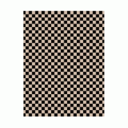 Feuille ingraissable sans PFAS pour burger Damier noir 28x34cm - par 1000
