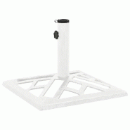 Helloshop26 - Socle de parasol robuste pour extérieur jardin 44 x 44 x 31 cm en fonte blanc 02_0046550 - blanc 3000234300515