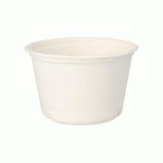 Papstar 50 bols à soupe, canne à sucre "pure" 600 ml Ø 14 cm · 9 cm blancs - blanc Matériau naturel 89857-P