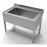 Plonge inox professionnelle 1200x700xh850 1 bac 960 mm de longueur - P7333.1300