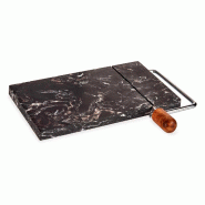San Ignacio KINVARA - Planche à découper pour fromage en marbre couleur noire 24x21cm - noir SANR083