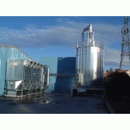 Silo de stockage sur mesure avec garde corps parfait pour stocker le bois, coupeaux, divers