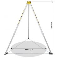 Trépied de sécurité EN795-B léger AG_TM9-N - Aluminium et acier galvanisé - Charge jusqu'à 500kg - Hauteur 2100mm_1