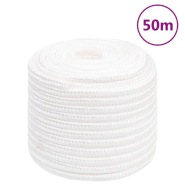 Vidaxl corde de bateau blanc complet 16 mm 50 m polypropylène 152573