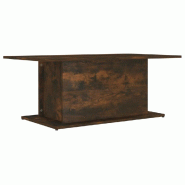 VidaXL Table basse Chêne fumé 102x55,5x40 cm Bois d'ingénierie Modèle Céleste Royale - 813092