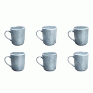 Bjorn Mug CLOUD 40cl - 6 pièces - Gris orage - gris 3701488305515 Bjorn Mug CLOUD 40cl - 6 pièces - Gris orage - gris 3701488305515