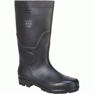 Bottes de sécurité en PVC Wellington 04 noir FW90 - taille 46 - antistatique et étanches Bottes de sécurité en PVC Wellington 04 noir FW90 - taille 46 - antistatique et étanches