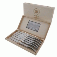 Coffret de 6 couteaux Elysée en - Argent Autre Inox Jean Dubost 23x2 cm - inox 3219339115065 Coffret de 6 couteaux Elysée en - Argent Autre Inox Jean Dubost 23x2 cm - inox 3219339115065