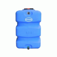 Cuve de stockage eau 500l verticale prééquipée espace réduit - BLEU - bleu 3660233619997