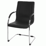 Décoshop26 - Chaise de salle à manger bureau avec accoudoirs en PVC base chromée 04_0006355 - 3000261665205 Décoshop26 - Chaise de salle à manger bureau avec accoudoirs en PVC base chromée 04_0006355 - 3000261665205