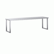 Étagère de table professionnelle en acier inoxydable AISI 304, 1 niveau, largeur 1700 mm, profondeur 350 mm, hauteur 400 mm | Sammic - 5890117