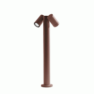 Gea Luce Borne D'Extérieur Ges1113 Structure En Aluminium Moulé Sous Pression Raccordement Gu10 Ip65 Marron - Gealuce - marron GES1113