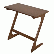 Helloshop26 - Table d'appoint en forme de Z 75 x 40 x 70 cm gain de place design scandinave en bambou café 20_0013863 - Bambou 3000227966353