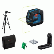 Laser lignes 3,7v gll 20-22 g professional (sans batterie ni chargeur) + 4 piles 1,5v lr6 aa + trépied + poche + platine - BOSCH - 0601065601 - 864307