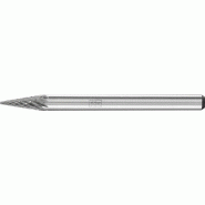 Petite fraise sur tige forme SKM D. 3 mm L. Tête 7 mm D. De la tige 3 mm carbure engrènement 3 PLUS PFERD Petite fraise sur tige forme SKM D. 3 mm L. Tête 7 mm D. De la tige 3 mm carbure engrènement 3 PLUS PFERD