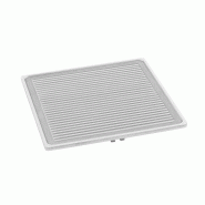 Plaque inox de grillade rainurée PRO avec gouttière à jus, Série 900