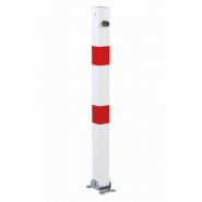 Poteau de parking rabattable 70x70, fermeture triangulaire - 4250912310988 Poteau de parking rabattable 70x70, fermeture triangulaire - 4250912310988